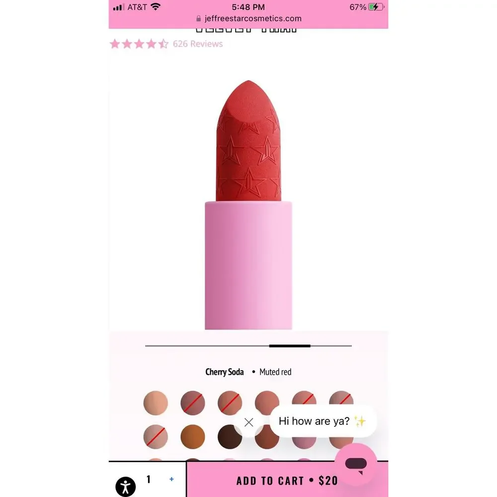 Jeffree Star Velvet Trap Lipstick in Cherry Soda